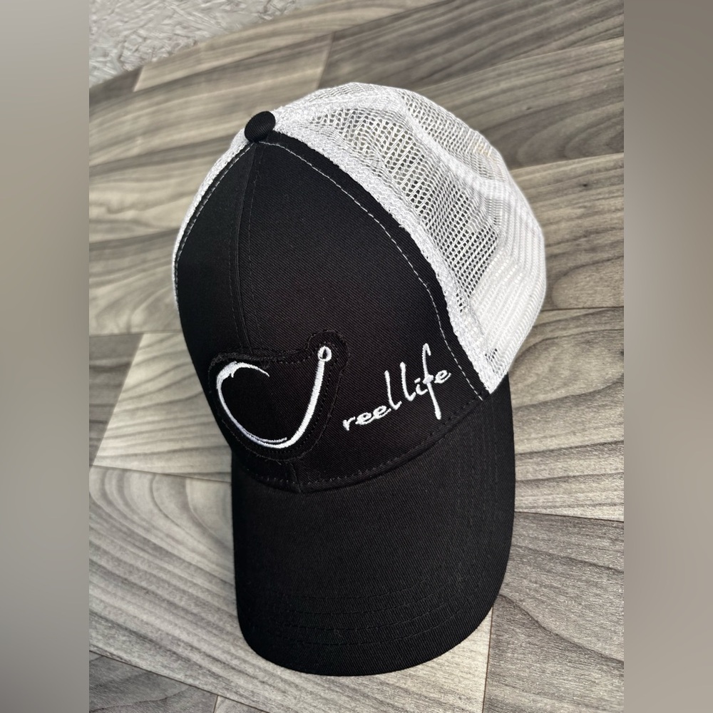 Black and White Mesh Cap